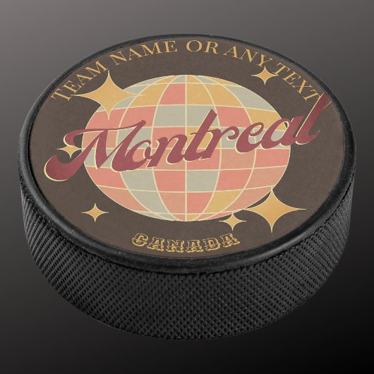 Montreal Canada City Hockey Club Hockey Puck
