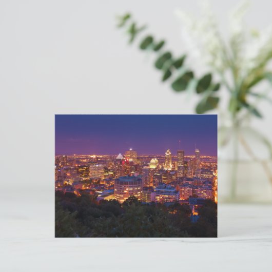 Montreal Canada City Skyline Belvedere Kondiaronk Briefkaart (Staand voorkant)