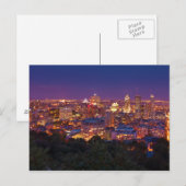 Montreal Canada City Skyline Belvedere Kondiaronk Briefkaart (Voorkant / Achterkant)