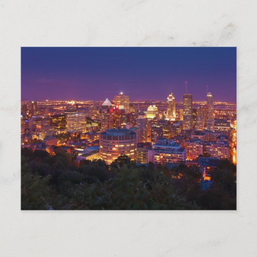 Montreal Canada City Skyline Belvedere Kondiaronk Briefkaart (Voorkant)