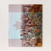 Montreal Canada City Skyline Big Jigzaag Puzzle Legpuzzel (Verticaal)