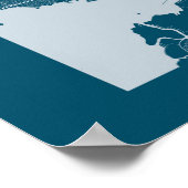 Montreal - Canada Dark Blue City Map Poster (Hoek)