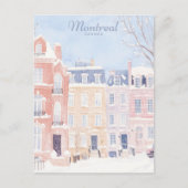 Montreal Canada Gouache Verf Illustratie Reizen Briefkaart (Voorkant)
