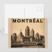 Montreal Canada Klassieke Silhouette Briefkaart (Voorkant / Achterkant)