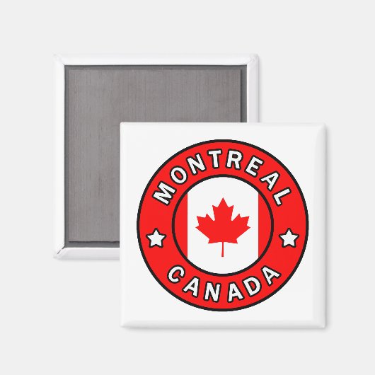Montreal Canada Magneet (Voorkant / Achterkant)