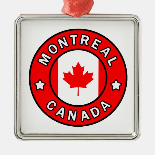 Montreal Canada Metalen Ornament (Voorkant)