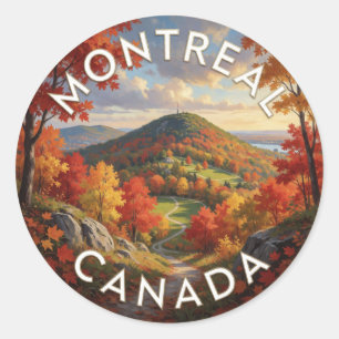 Montreal Canada Mount Royal Landschap Ronde Sticker