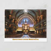Montréal Canada Notre Dame Cathedral Inside Briefkaart (Voorkant)