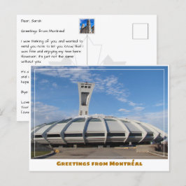 Montréal Canada Olympisch Stadion Modern Briefkaart