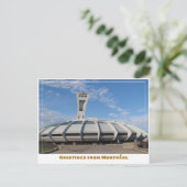 Montréal Canada Olympisch Stadion Modern Briefkaart (Staand voorkant)