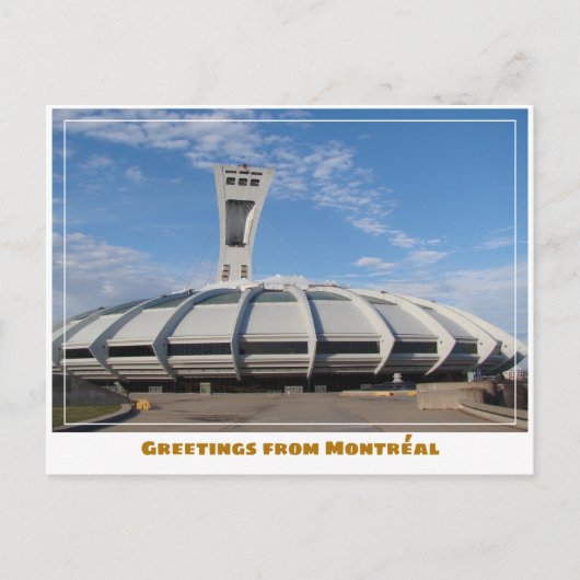 Montréal Canada Olympisch Stadion Modern Briefkaart (Voorkant)