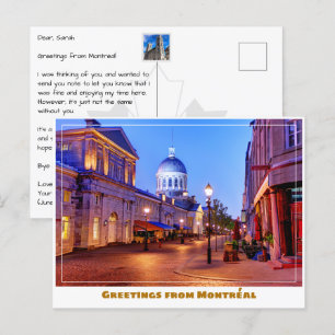 Montréal Canada Oude Stad Modern Briefkaart