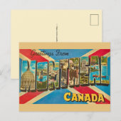 Montreal Canada Retro Ansichtkaart Briefkaart (Voorkant / Achterkant)