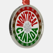 Montreal Canada rood groen ornament (Rechts)