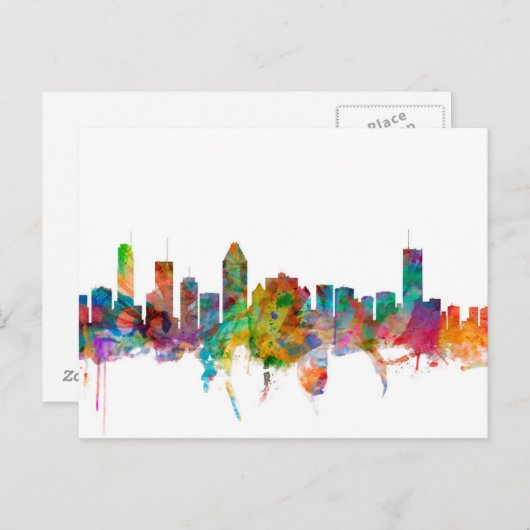 Montreal Canada Skyline Briefkaart (Voorkant / Achterkant)