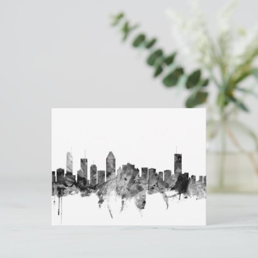 Montreal Canada Skyline Briefkaart (Staand voorkant)
