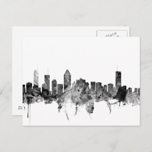 Montreal Canada Skyline Briefkaart (Voorkant / Achterkant)