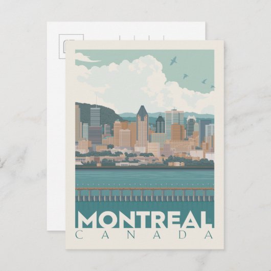 Montreal, Canada | Skyline Briefkaart (Voorkant / Achterkant)
