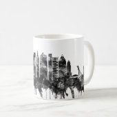 Montreal Canada Skyline BW Koffiemok (Voorkant rechts)