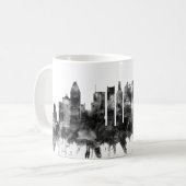 Montreal Canada Skyline BW Koffiemok (Voorkant links)