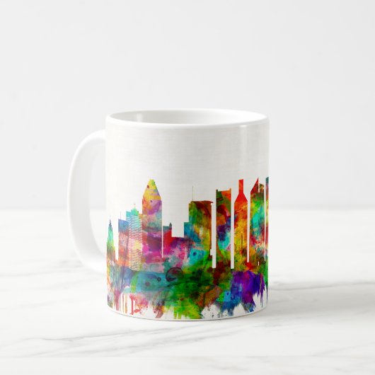 Montreal Canada Skyline Koffiemok (Voorkant links)