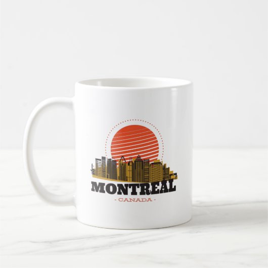 Montreal Canada Skyline Koffiemok (Links)