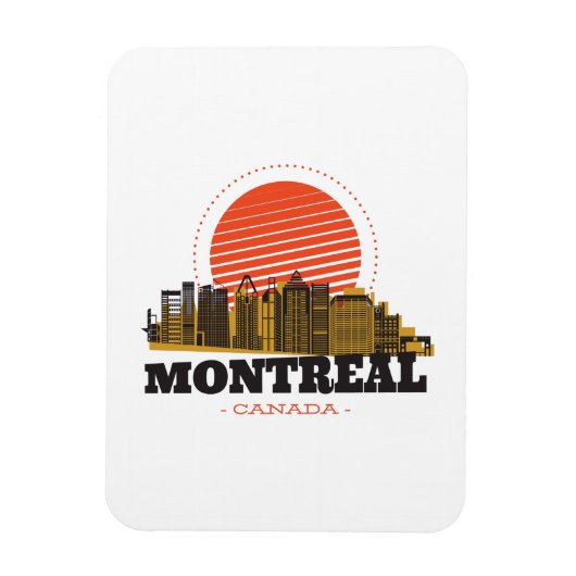  Montreal Canada Skyline Magneet (Verticaal)