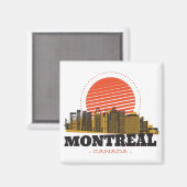  Montreal Canada Skyline Magneet (Voorkant / Achterkant)