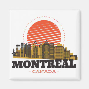  Montreal Canada Skyline Magneet