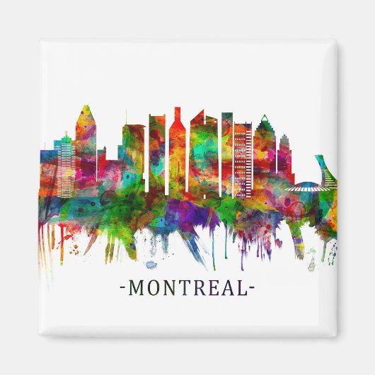 Montreal Canada Skyline Magneet (Voorkant)