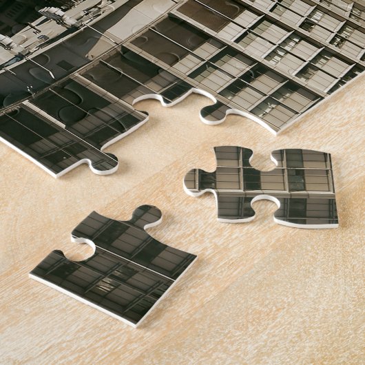 Montreal Canada Skyline met naam Legpuzzel (Zijkant)