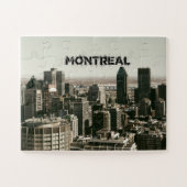 Montreal Canada Skyline met naam Legpuzzel (Horizontaal)
