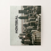 Montreal Canada Skyline met naam Legpuzzel (Verticaal)