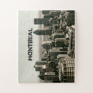 Montreal Canada Skyline met naam Legpuzzel