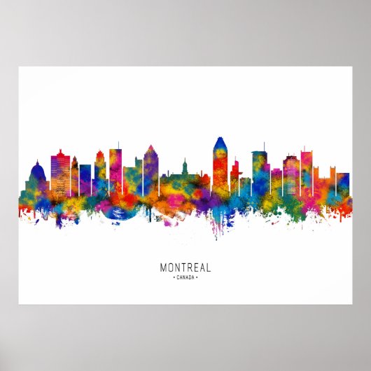 Montreal Canada Skyline Poster (Voorkant)