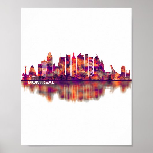 Montreal Canada Skyline Poster (Voorkant)