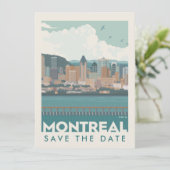 Montreal, Canada | Skyline | Save the date (Staand voorkant)