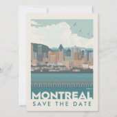 Montreal, Canada | Skyline | Save the date (Voorkant)
