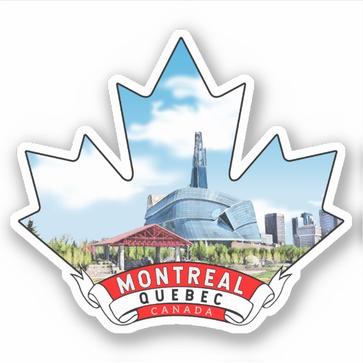 Montreal, Canada Sticker (Voorkant)