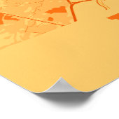 Montreal - Canada Sunset City Map Poster (Hoek)