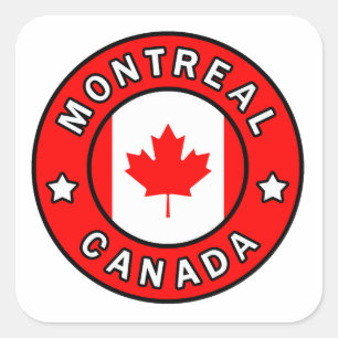 Montreal Canada Vierkante Sticker