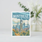 Montreal Canada Vintage Beroemde Reisplaats Briefkaart (Staand voorkant)