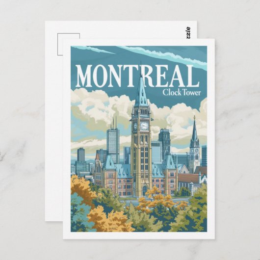 Montreal Canada Vintage Beroemde Reisplaats Briefkaart (Voorkant / Achterkant)
