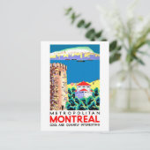 Montreal, Canada, vintage reis Briefkaart (Staand voorkant)