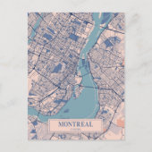Montreal Canada Winderige Stad Kaart Reizen (Voorkant)