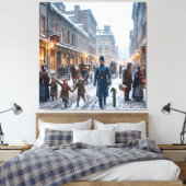 Montreal, Canada Winter 1851 Prent Canvas Afdruk (Insitu (Slaapkamer))