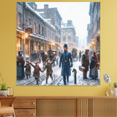 Montreal, Canada Winter 1851 Prent Canvas Afdruk (Insitu (Woonkamer))