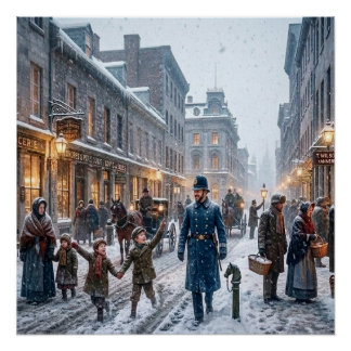Montreal, Canada Winter 1851 Prent Perfect Poster