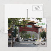 Montreal China Town Postcard Briefkaart (Voorkant / Achterkant)