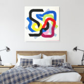 Montreal Circuit Schildering - Kunstprint Canvas Afdruk (Insitu (Slaapkamer))